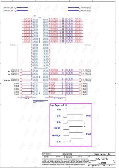 联想ThinkPad Edge E545（Compal LA-8127P）电路原理图与硬件开发文档解析